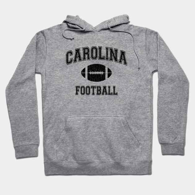 American Football Sport Design Carolina Football - distressed Hoodie by Webdango